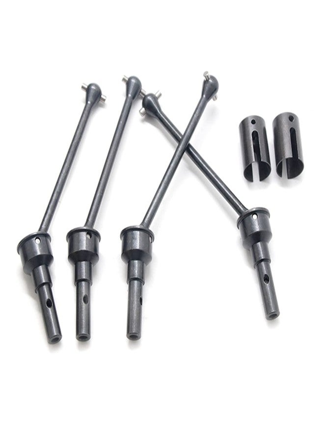 UURCSKY 4Pcs Steel Front & Rear Extended Drive Shaft CVD with Shaft Cup for 1/10 MAXX WideMaxx RC Car Upgrades Parts #8996X (Black) - Image 3
